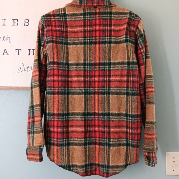 Wool, Melton Outer-wear Flannel Button Up Shirt Jacket Mens Size Small Vintage - Picture 5 of 12